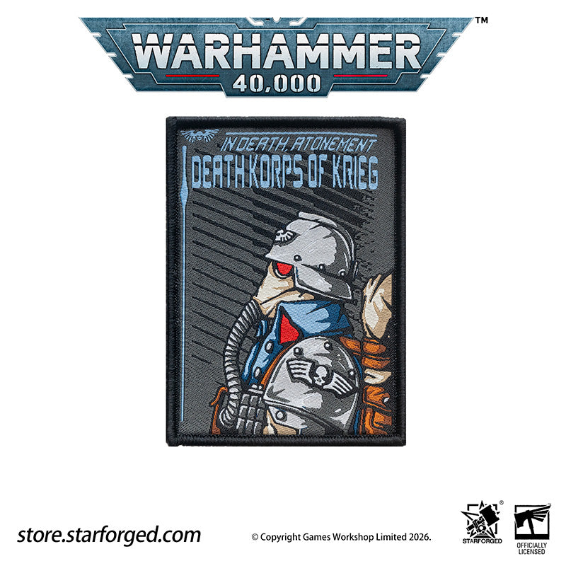 Starforged Warhammer 40K Imperium of Man Armed Forces Imperial Hook & Loop Patches Men's Fashion Accessories Warhammer Gifts These warriors are my greatest pride, willing to lay down their lives for me.They are like pure ore; I cast them into the furnace of war, to forge bodies and wills tempered as hard steel.I shall clad them in unbreakable plate, arm them with weapons that know no defeat.Plague and foul sickness shall never touch their flesh.They shall master all stratagems of war, command every cunning 