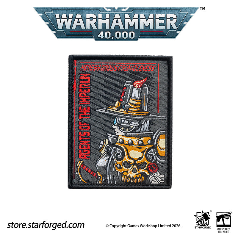 Starforged Warhammer 40K Imperium of Man Armed Forces Imperial Hook & Loop Patches Men's Fashion Accessories Warhammer Gifts These warriors are my greatest pride, willing to lay down their lives for me.They are like pure ore; I cast them into the furnace of war, to forge bodies and wills tempered as hard steel.I shall clad them in unbreakable plate, arm them with weapons that know no defeat.Plague and foul sickness shall never touch their flesh.They shall master all stratagems of war, command every cunning 
