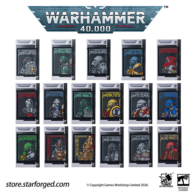 Starforged Warhammer 40K Imperium of Man Armed Forces Imperial Hook & Loop Patches Men's Fashion Accessories Warhammer Gifts These warriors are my greatest pride, willing to lay down their lives for me.They are like pure ore; I cast them into the furnace of war, to forge bodies and wills tempered as hard steel.I shall clad them in unbreakable plate, arm them with weapons that know no defeat.Plague and foul sickness shall never touch their flesh.They shall master all stratagems of war, command every cunning 