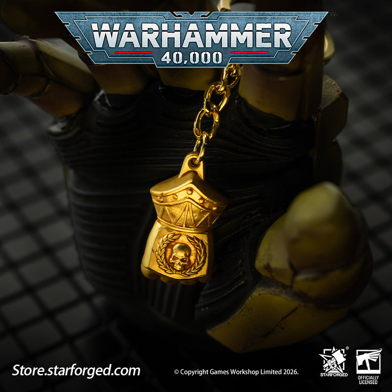 Starforged Warhammer 40K Imperial Fists Fist of Dorn Keychain