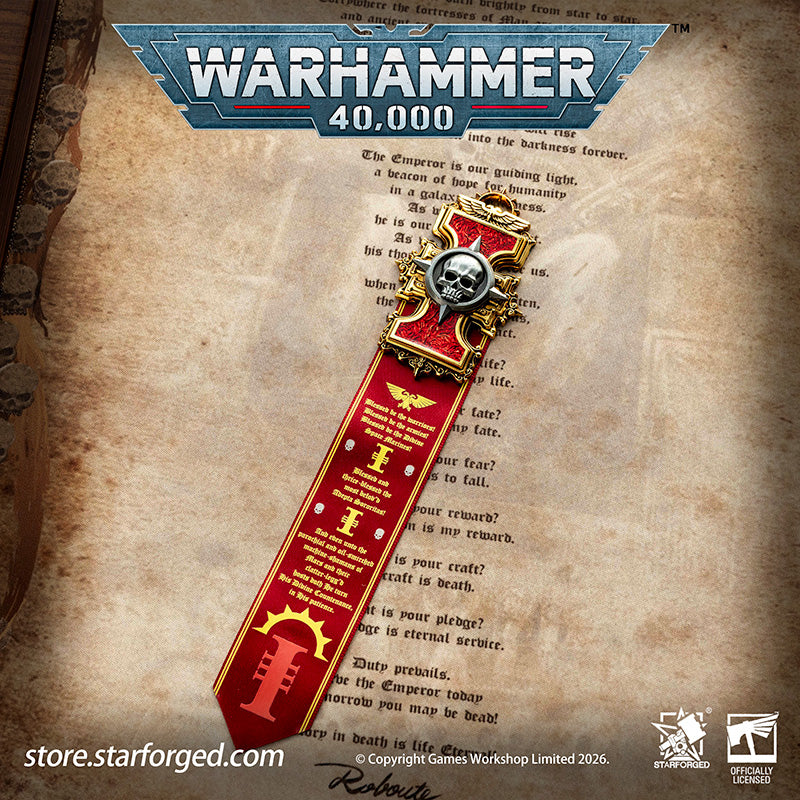 Starforged Warhammer 40K Inquisitorial Scroll Seal Heavy Pin Badge Men's Fashion Jewelry Warhammer Merchandise Gifts