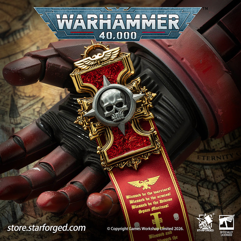 Starforged Warhammer 40K Inquisitorial Scroll Seal Heavy Pin Badge Men's Fashion Jewelry Warhammer Merchandise Gifts