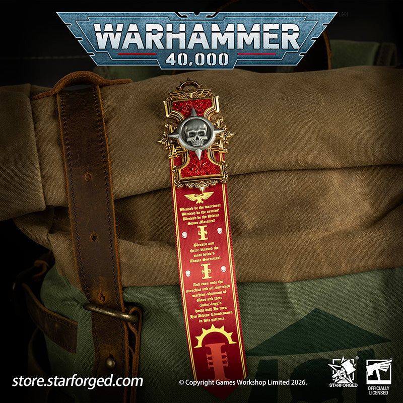 Starforged Warhammer 40K Inquisitorial Scroll Seal Heavy Pin Badge Men's Fashion Jewelry Warhammer Merchandise Gifts