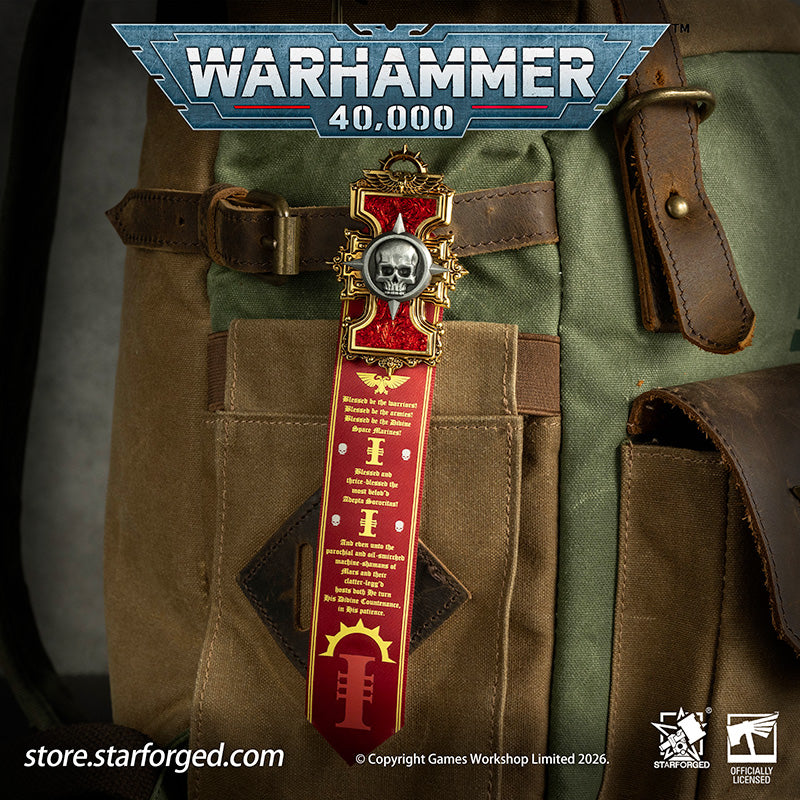 Starforged Warhammer 40K Inquisitorial Scroll Seal Heavy Pin Badge Men's Fashion Jewelry Warhammer Merchandise Gifts