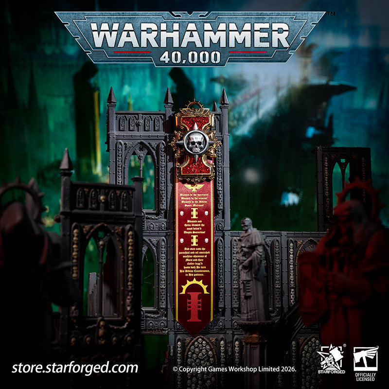 Starforged Warhammer 40K Inquisitorial Scroll Seal Heavy Pin Badge Men's Fashion Jewelry Warhammer Merchandise Gifts