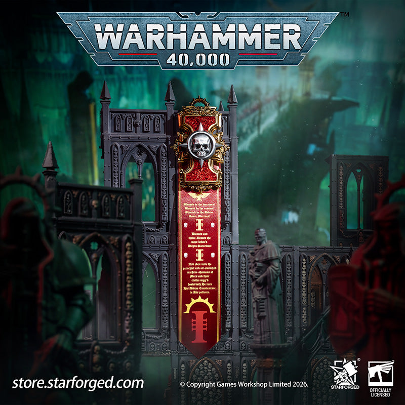 Starforged Warhammer 40K Inquisitorial Scroll Seal Heavy Pin Badge Men's Fashion Jewelry Warhammer Merchandise Gifts