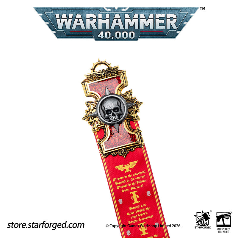 Starforged Warhammer 40K Inquisitorial Scroll Seal Heavy Pin Badge Men's Fashion Jewelry Warhammer Merchandise Gifts
