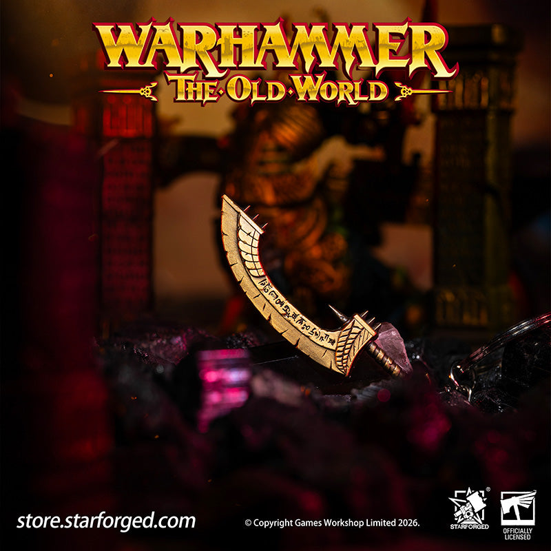 Starforged Warhammer Keychain Nehekharan Khopesh Khemri Tomb Kings Total War 3