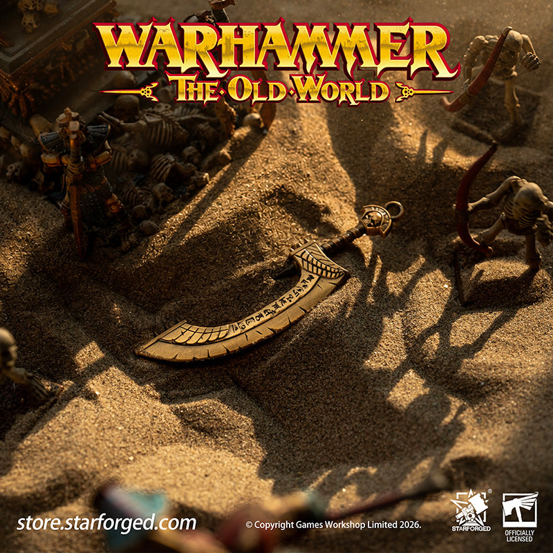 Starforged Warhammer Keychain Nehekharan Khopesh Khemri Tomb Kings Total War 3