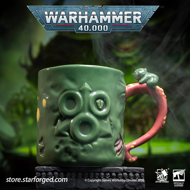 Starforged Warhammer 40K Chaos Gods Dark Gods The Plague Lord Nurgle Pustulent Beverage Mug Cup