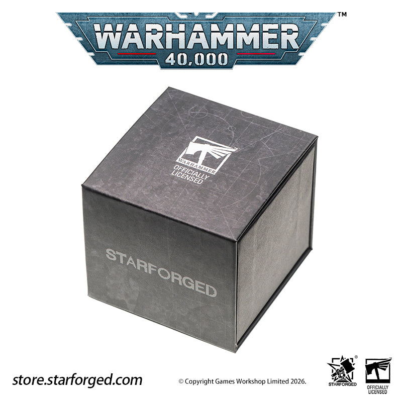 Starforged Warhammer 40K Orks Counsill of Clan-Bosses Set Men's Fashion Accessories Warhammer Merchandise Gifts Orks Counsill of Clan-Bosses Bandana  Only the toughest Orks earn a place on the Counsill of Clan-Bosses. This bandana is the perfect accessory for any aspiring Warboss wanting to get involved in the next Waaagh!.  Orks Counsill of Clan-Bosses Canvas Belt  Buckle up with a belt worthy of the biggest and meanest Warboss, complete with Ork glyphs along the strap - a great addition to any Ork fan’s a