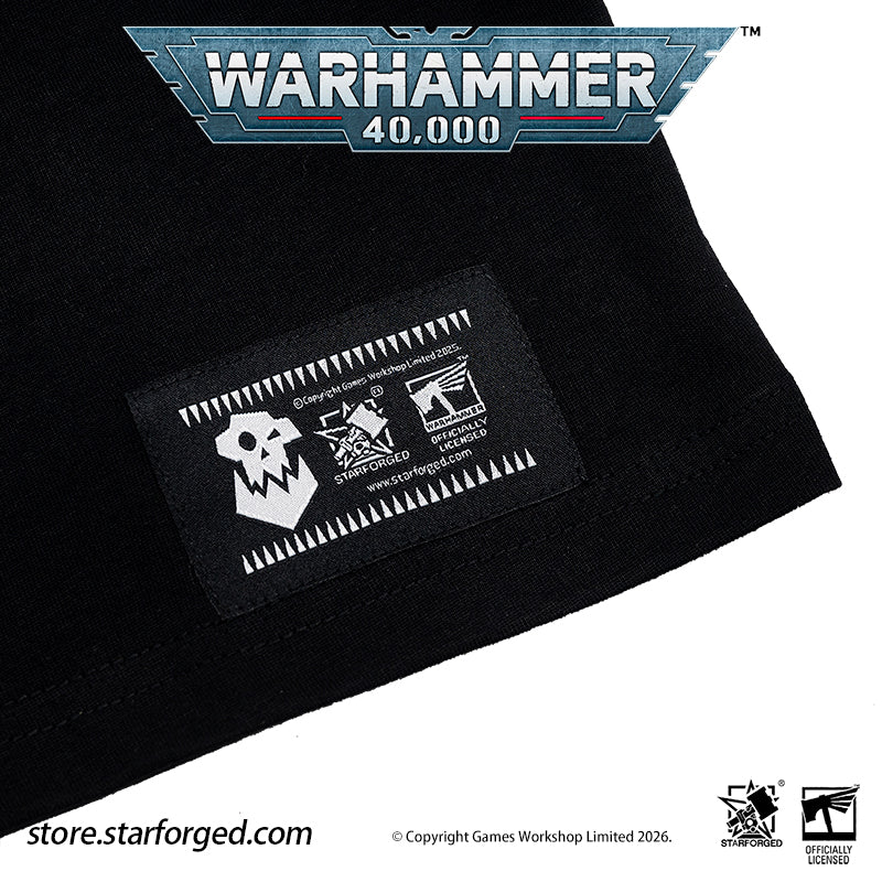 Starforged Warhammer 40K Orks Counsill of Clan-Bosses Set Men's Fashion Accessories Warhammer Merchandise Gifts Orks Counsill of Clan-Bosses Bandana  Only the toughest Orks earn a place on the Counsill of Clan-Bosses. This bandana is the perfect accessory for any aspiring Warboss wanting to get involved in the next Waaagh!.  Orks Counsill of Clan-Bosses Canvas Belt  Buckle up with a belt worthy of the biggest and meanest Warboss, complete with Ork glyphs along the strap - a great addition to any Ork fan’s a