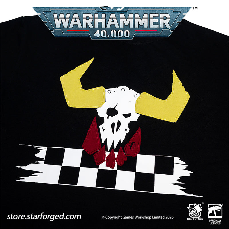 Starforged Warhammer 40K Orks Counsill of Clan-Bosses Set Men's Fashion Accessories Warhammer Merchandise Gifts Orks Counsill of Clan-Bosses Bandana  Only the toughest Orks earn a place on the Counsill of Clan-Bosses. This bandana is the perfect accessory for any aspiring Warboss wanting to get involved in the next Waaagh!.  Orks Counsill of Clan-Bosses Canvas Belt  Buckle up with a belt worthy of the biggest and meanest Warboss, complete with Ork glyphs along the strap - a great addition to any Ork fan’s a