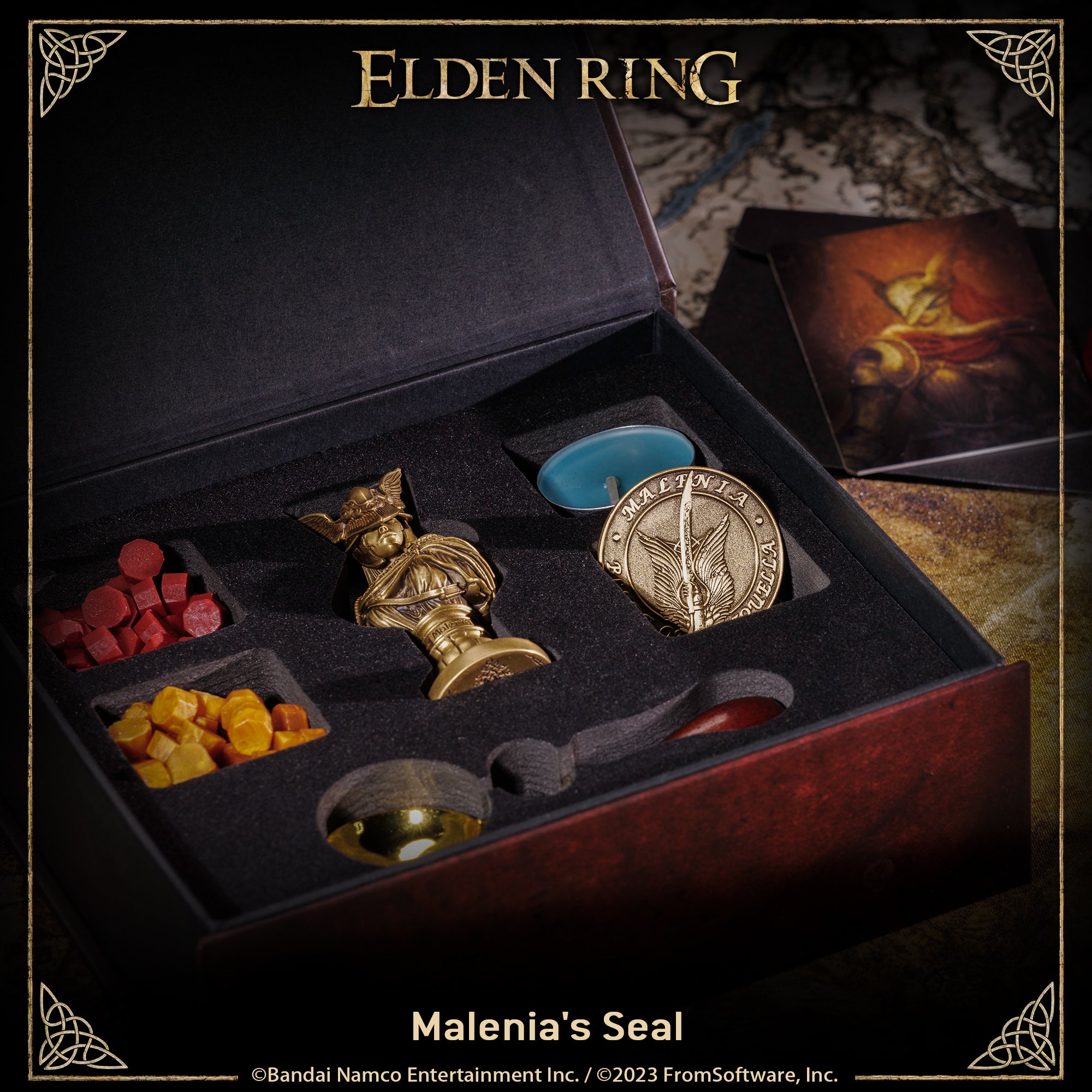 Starforged Elden Ring Malenia Sealing Wax Statue Commemorative coins genuine authorized 1 set Other