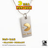 Starforged Pac Man Sterling Silver Gold Plated Video game hip hop Necklace Rapper Pendant