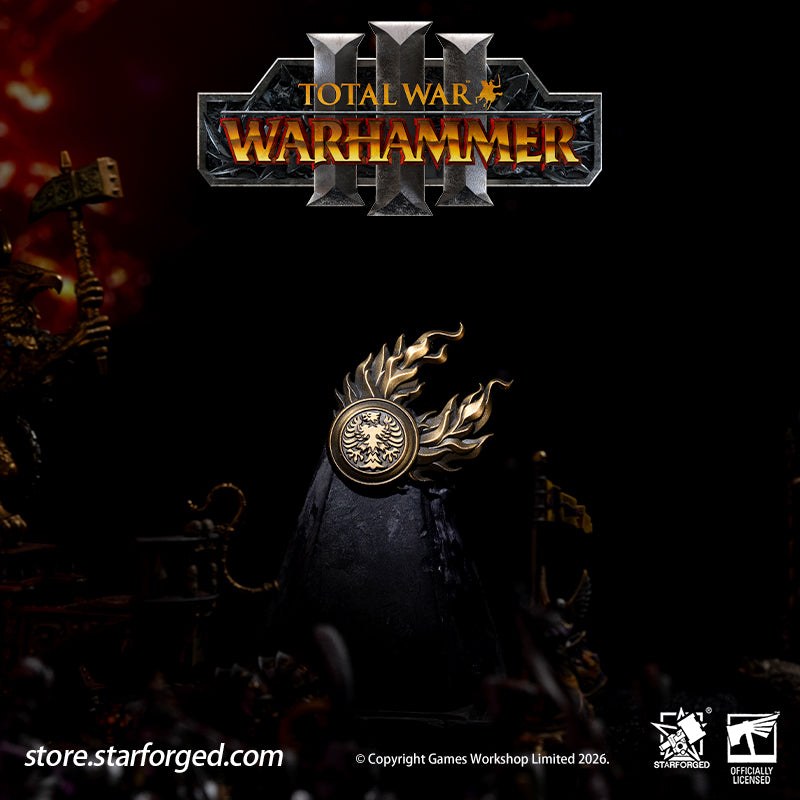 Total War III Warhammer Brooch Game Twin Tailed Comet Pin Badge 40K Starforged Warhammer Merchandise Gifts