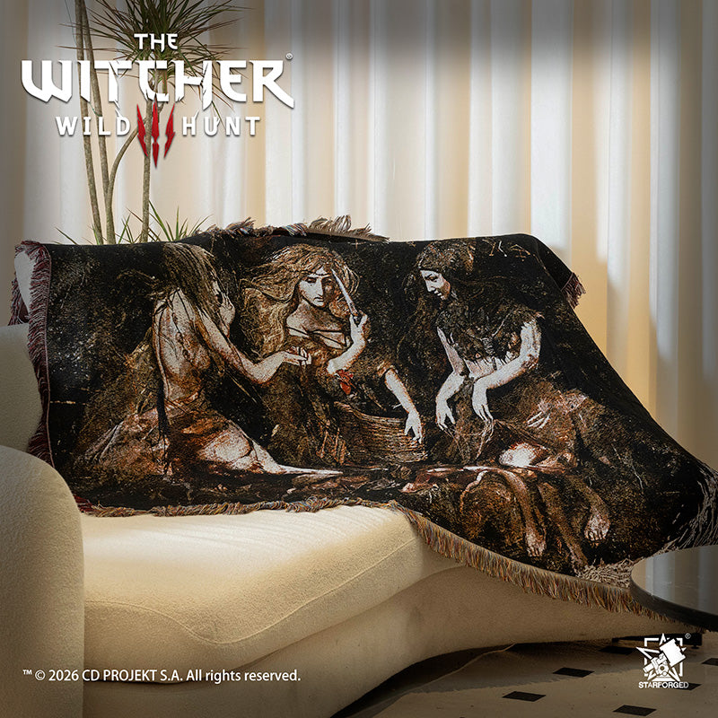Starforged The Witcher 3: Wild Hunt Themed Blanket Ladies of The Wood Game Merchandise Officially Authorized