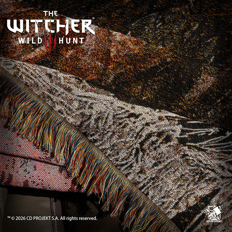 Starforged The Witcher 3: Wild Hunt Themed Blanket Ladies of The Wood Game Merchandise Officially Authorized