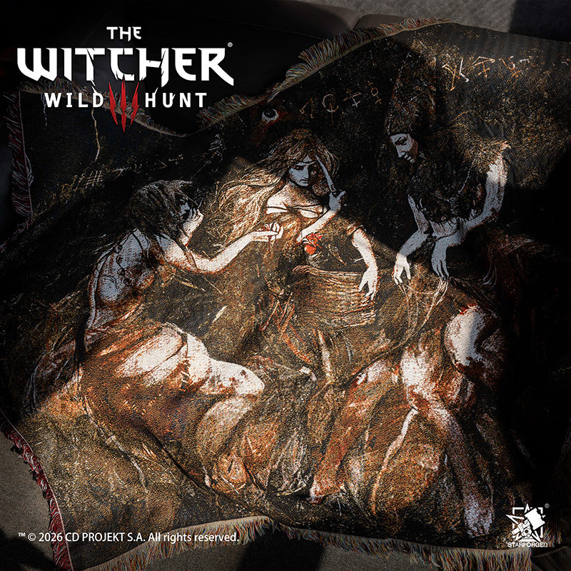 Starforged The Witcher 3: Wild Hunt Themed Blanket Ladies of The Wood Game Merchandise Officially Authorized