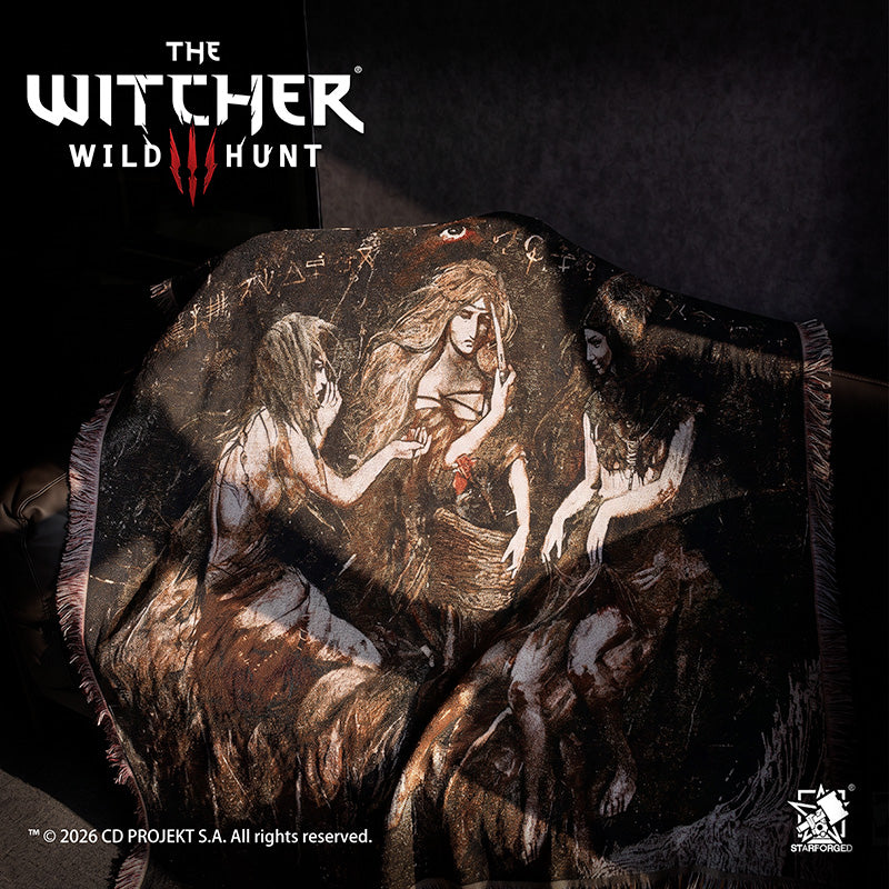 Starforged The Witcher 3: Wild Hunt Themed Blanket Ladies of The Wood Game Merchandise Officially Authorized