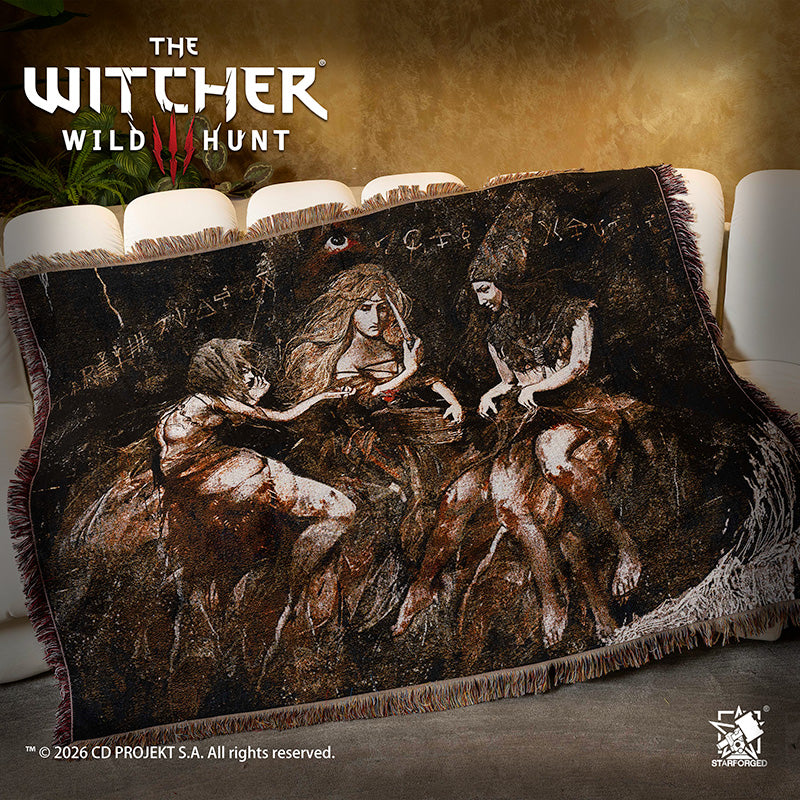 Starforged The Witcher 3: Wild Hunt Themed Blanket Ladies of The Wood Game Merchandise Officially Authorized