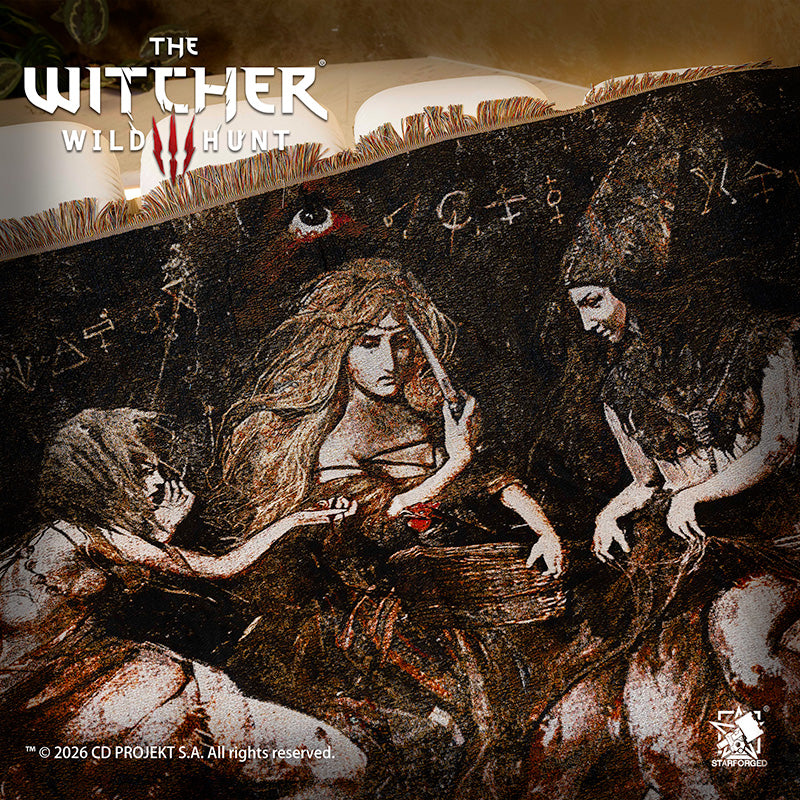 Starforged The Witcher 3: Wild Hunt Themed Blanket Ladies of The Wood Game Merchandise Officially Authorized