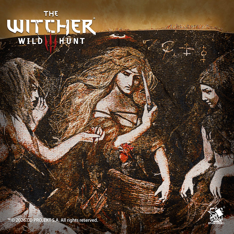 Starforged The Witcher 3: Wild Hunt Themed Blanket Ladies of The Wood Game Merchandise Officially Authorized