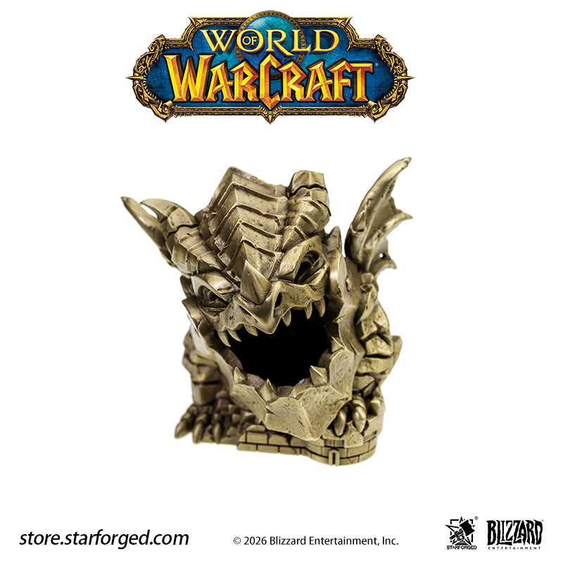 STARFORGED World of Warcraft Deathwing Censer Burner | Men's Fashion Accessories | Officially Authorized | WOW Gifts | “I am Deathwing, The Destroyer of Worlds, the End of All Things. I am unstoppable, irreversible. I am the Cataclysm.”  