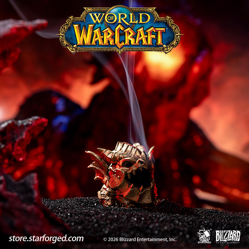 STARFORGED World of Warcraft Deathwing Censer Burner | Men's Fashion Accessories | Officially Authorized | WOW Gifts | “I am Deathwing, The Destroyer of Worlds, the End of All Things. I am unstoppable, irreversible. I am the Cataclysm.”  