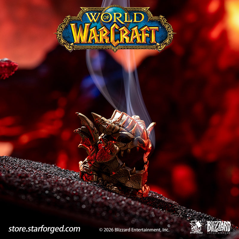 STARFORGED World of Warcraft Deathwing Censer Burner | Men's Fashion Accessories | Officially Authorized | WOW Gifts | “I am Deathwing, The Destroyer of Worlds, the End of All Things. I am unstoppable, irreversible. I am the Cataclysm.”  