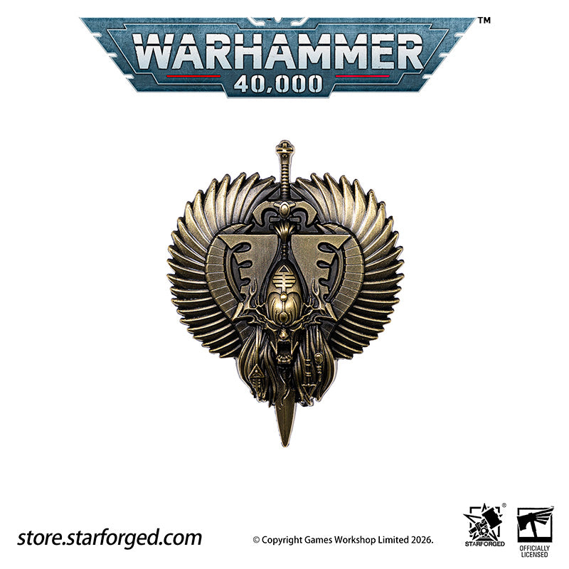 Starforged  Bloody Handed God  Khaine Pin Badge Aeldari Eldar Warhammer 40K Men's Accessories