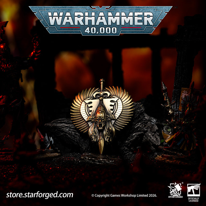 Starforged  Bloody Handed God  Khaine Pin Badge Aeldari Eldar Warhammer 40K Men's Accessories