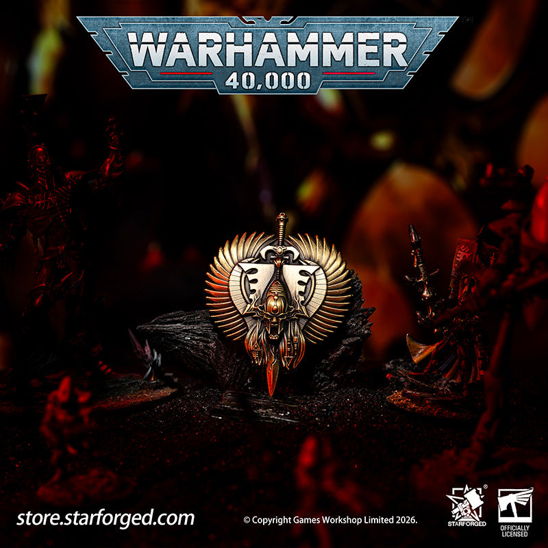 Starforged  Bloody Handed God  Khaine Pin Badge Aeldari Eldar Warhammer 40K Men's Accessories