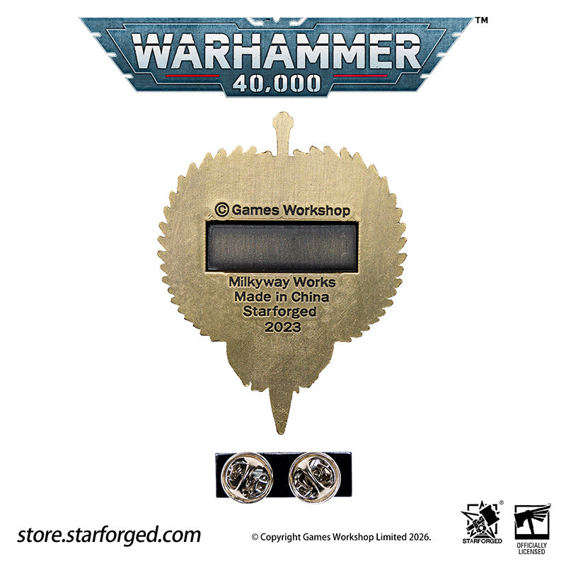 Starforged  Bloody Handed God  Khaine Pin Badge Aeldari Eldar Warhammer 40K Men's Accessories