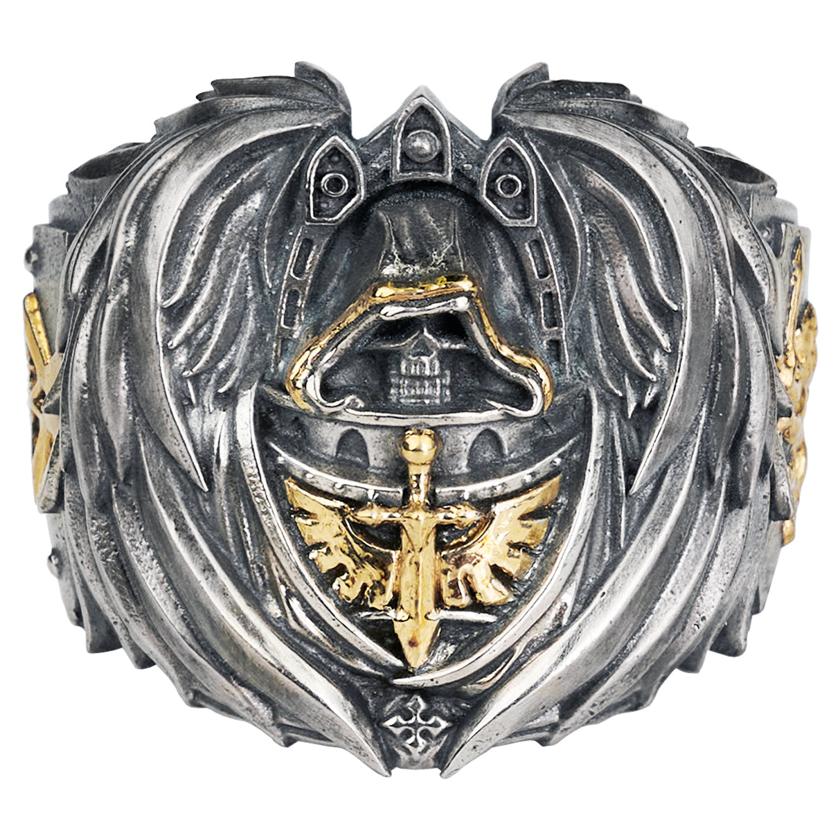 Starforged Warhammer 40K Dark Angel Ring Mark of HexagramMaton Lion King Men‘s ’Ring