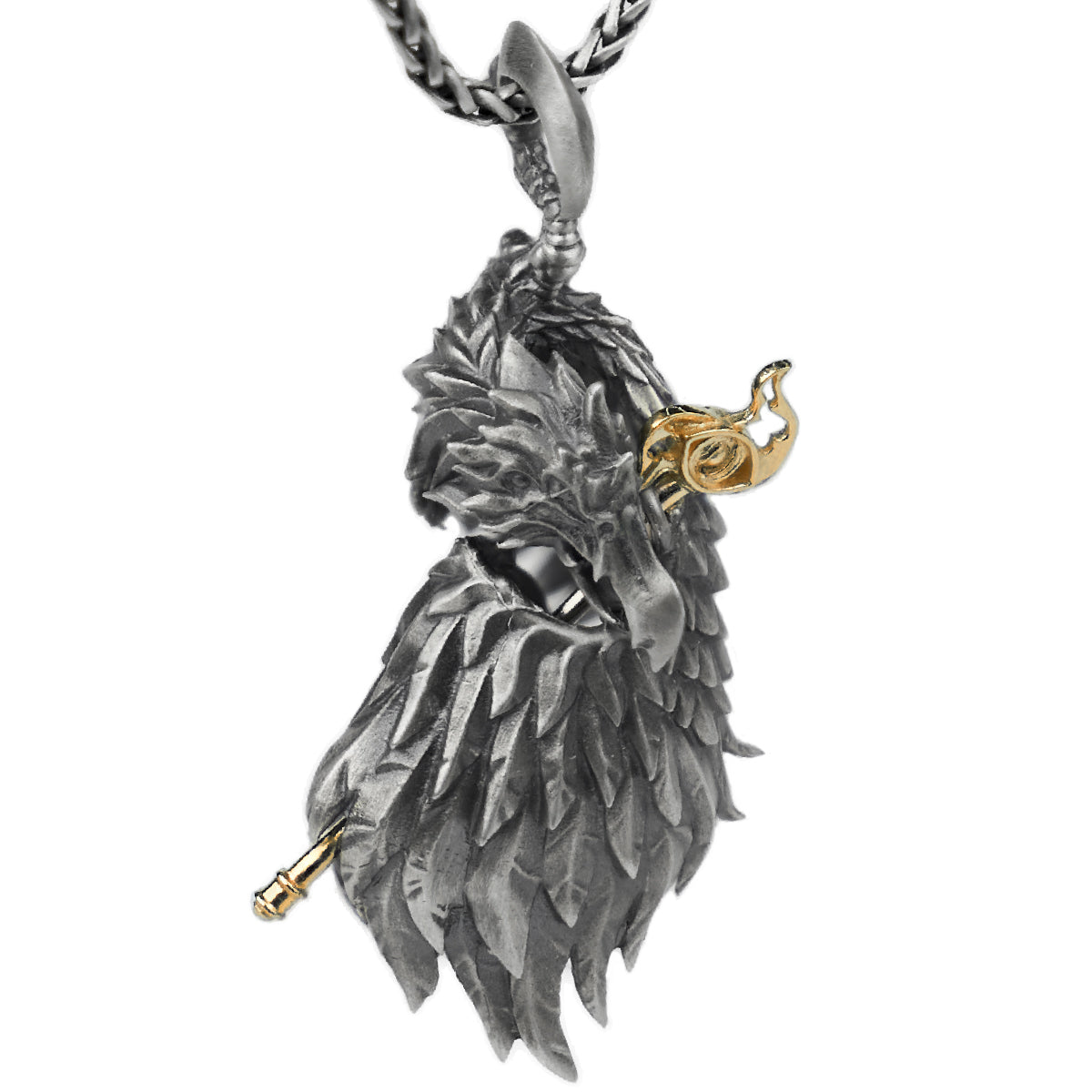 Warhammer 40K Plumes of Change Pendant Tzeentch Chaos God Necklace by Starforged