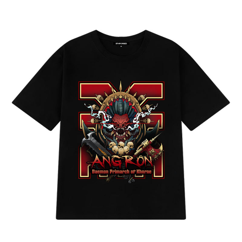 Starforged Angron Daemon Primarch of Khorne Warhammer 40K  Chaos Space Marines T-shirt Clothing