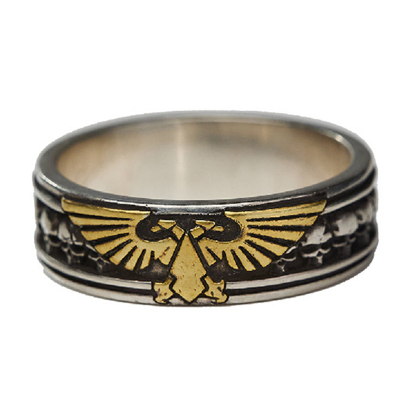Starforged Insignia Aquilon Imperium of Man Warhammer Eagle Ring Gold