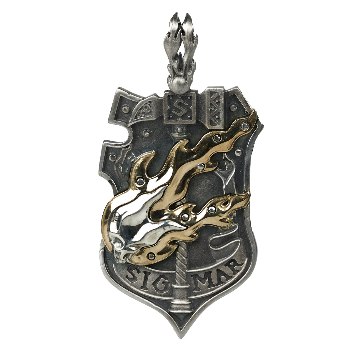 Warhammer Total War 3 Pendant Crest of Sigmar Knights Badge Necklace by Starforged