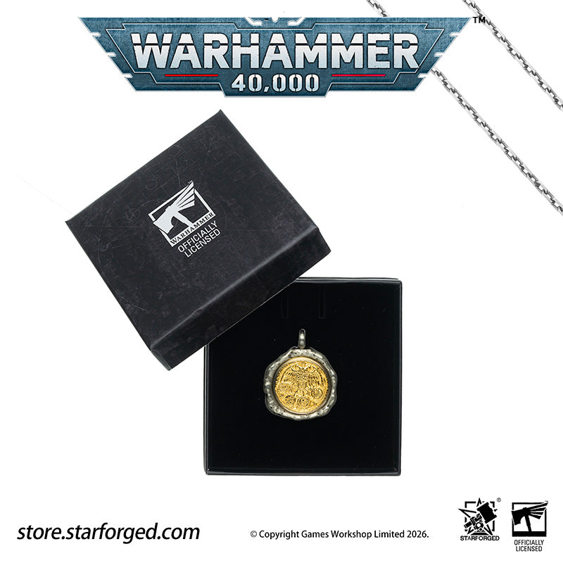 Starforged Warhammer 40K Inquisition Inquisitorial Ring Set & Inquisitorial Agent Pendant | Collectible Jewelry | Warhammer Gifts The Inquisition works in the shadows, investigating alien conspiracies, corruption and heresy to defend Humanity and the Imperium.