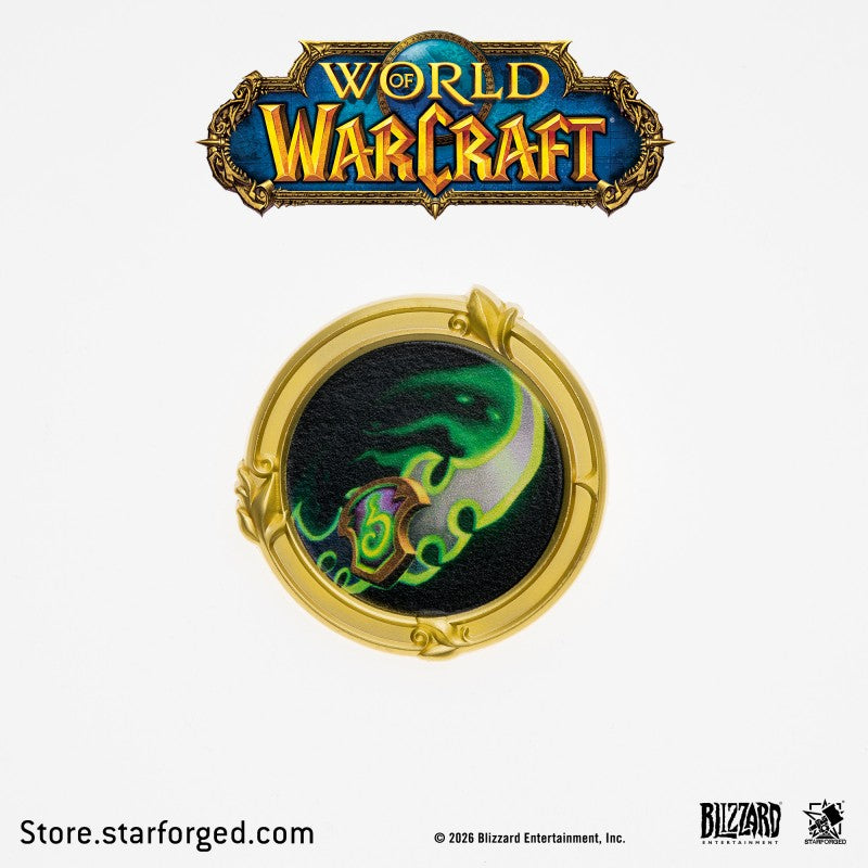 Starforged World of Warcraft Class Metal Badges Men's Fashion Jewelry Officially Authorized