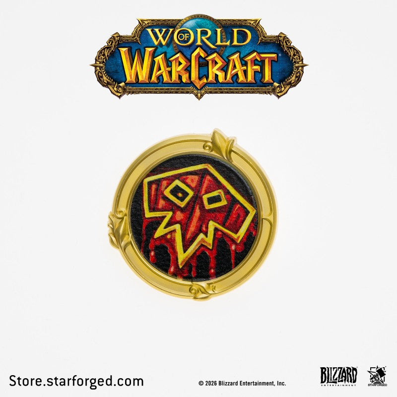 Starforged World of Warcraft Class Metal Badges Men's Fashion Jewelry Officially Authorized