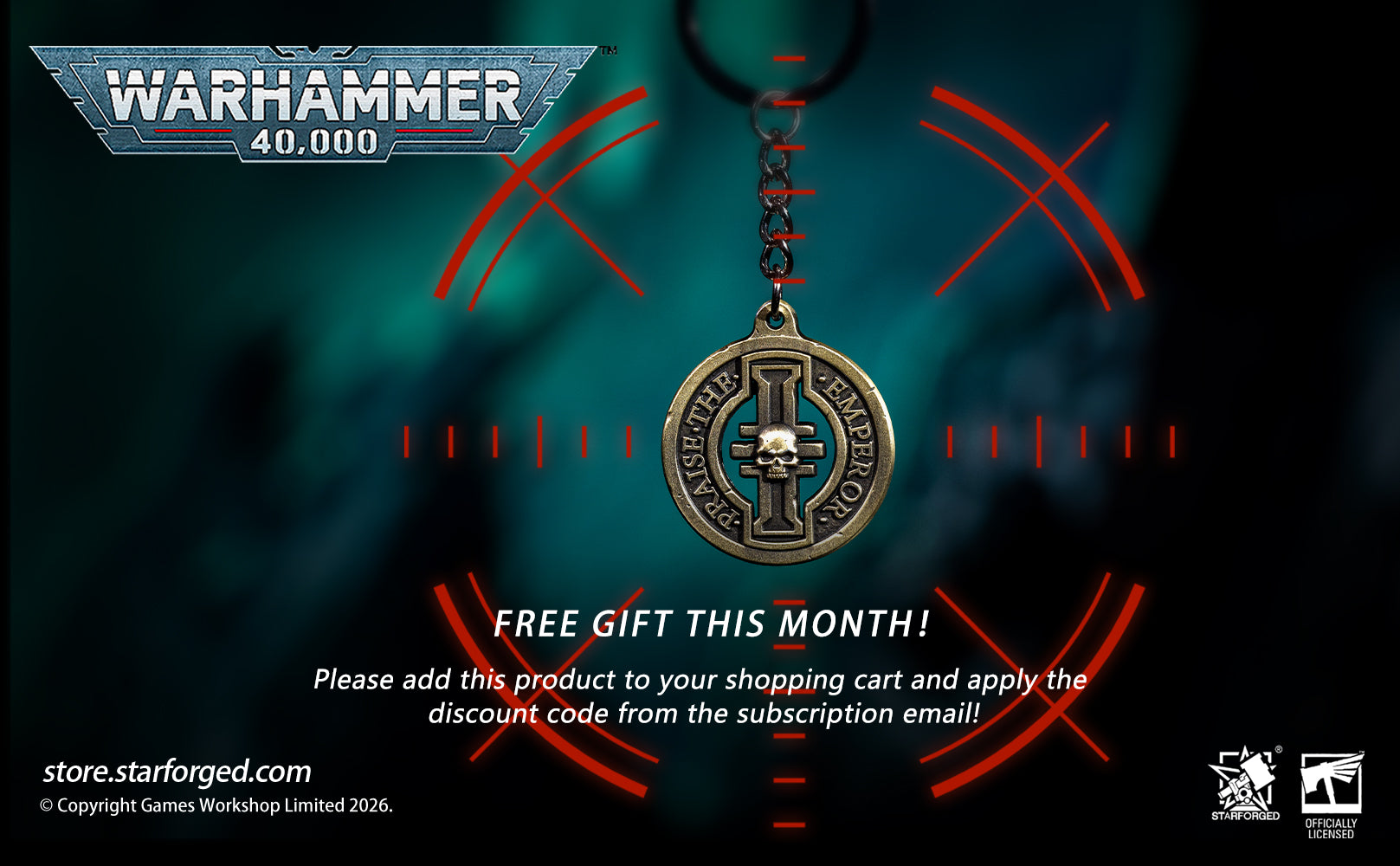 Warhammer 40,000 Imperial Agents Inquisitorial Sigil Keychain