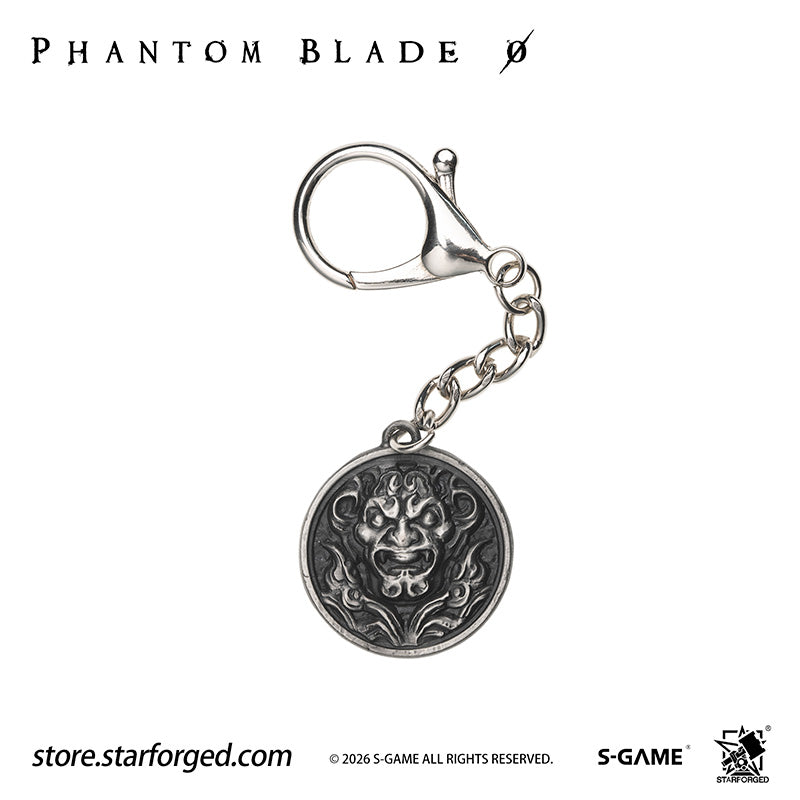 STARFORGED Phantom Blade Zero Bastion of Mó Emblem Keychain | Official Licensed Game Merchandise Collectible Gift — Product detail or display scene with Phantom Blade Zero branding