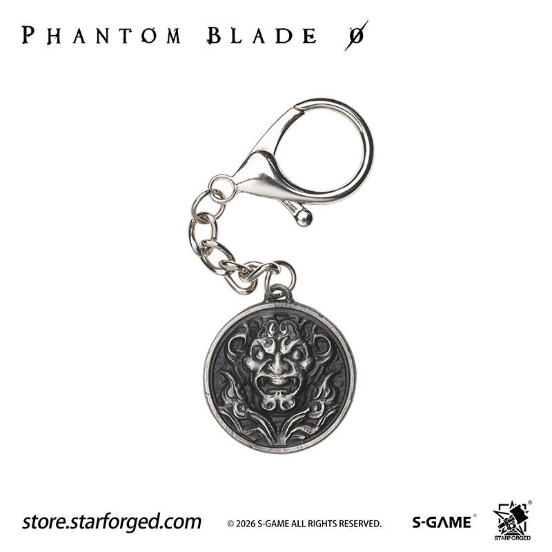 STARFORGED Phantom Blade Zero Bastion of Mó Emblem Keychain | Official Licensed Game Merchandise Collectible Gift — Product detail or display scene with Phantom Blade Zero branding