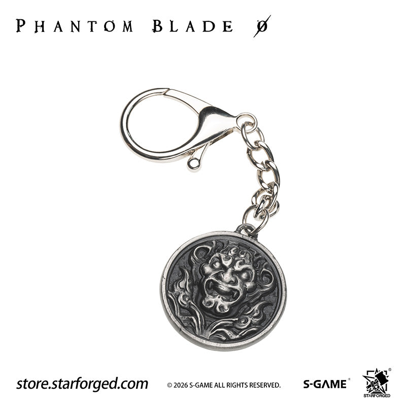 STARFORGED Phantom Blade Zero Bastion of Mó Emblem Keychain | Official Licensed Game Merchandise Collectible Gift — Product detail or display scene with Phantom Blade Zero branding
