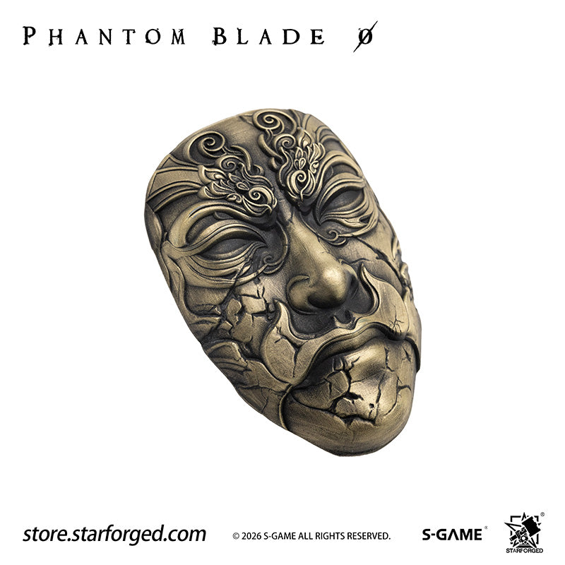 STARFORGED Phantom Blade Zero Mó Yuan's Mask Magnet | Official Licensed Game Merchandise Collectible Gift — Product detail or display scene with Phantom Blade Zero branding