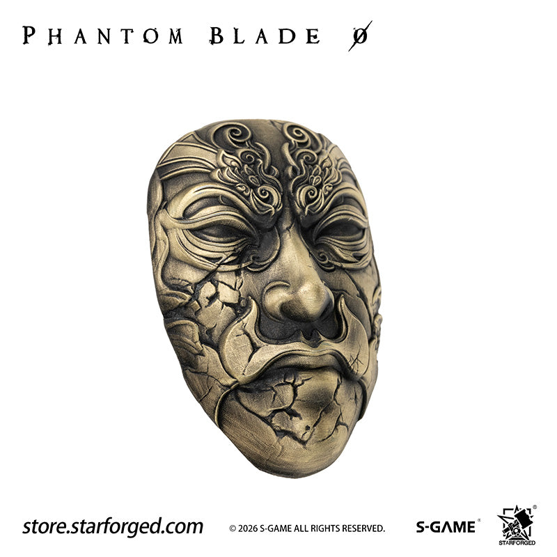 STARFORGED Phantom Blade Zero Mó Yuan's Mask Magnet | Official Licensed Game Merchandise Collectible Gift — Product detail or display scene with Phantom Blade Zero branding