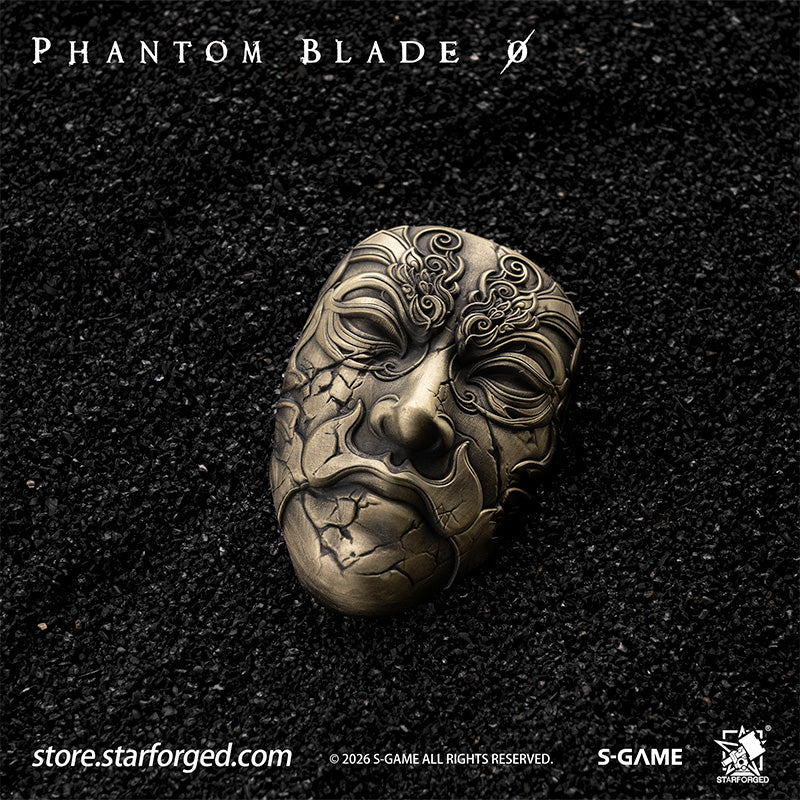 STARFORGED Phantom Blade Zero Mó Yuan's Mask Magnet | Official Licensed Game Merchandise Collectible Gift — Product detail or display scene with Phantom Blade Zero branding