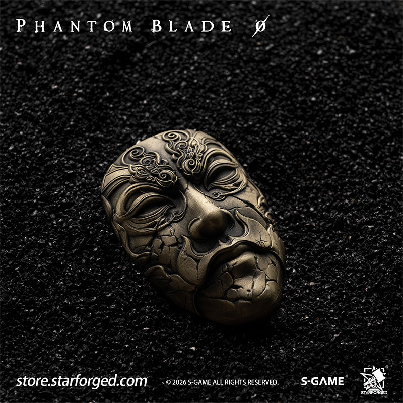 STARFORGED Phantom Blade Zero Mó Yuan's Mask Magnet | Official Licensed Game Merchandise Collectible Gift — Product detail or display scene with Phantom Blade Zero branding